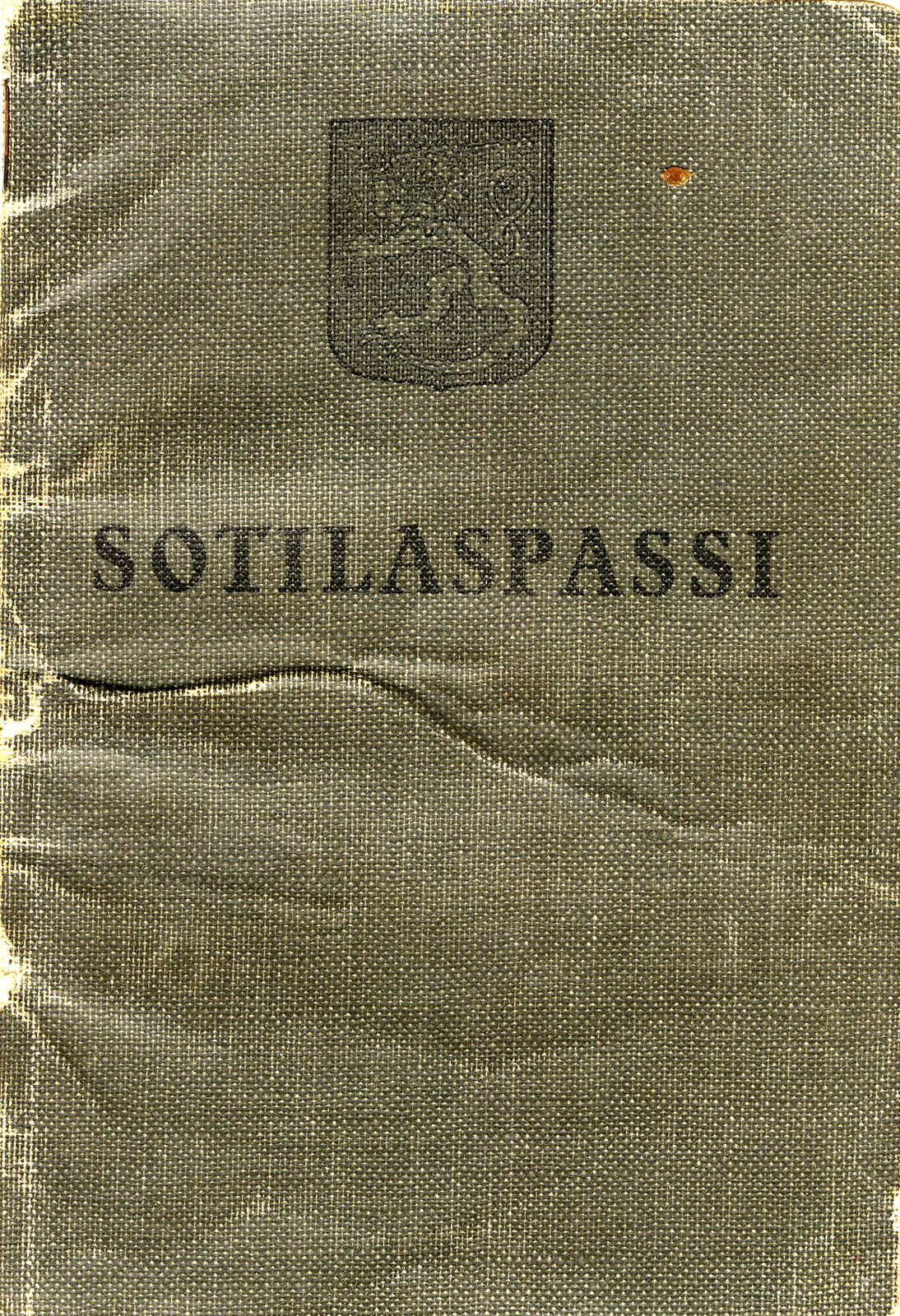 1939 Sotilaspassin kansi
