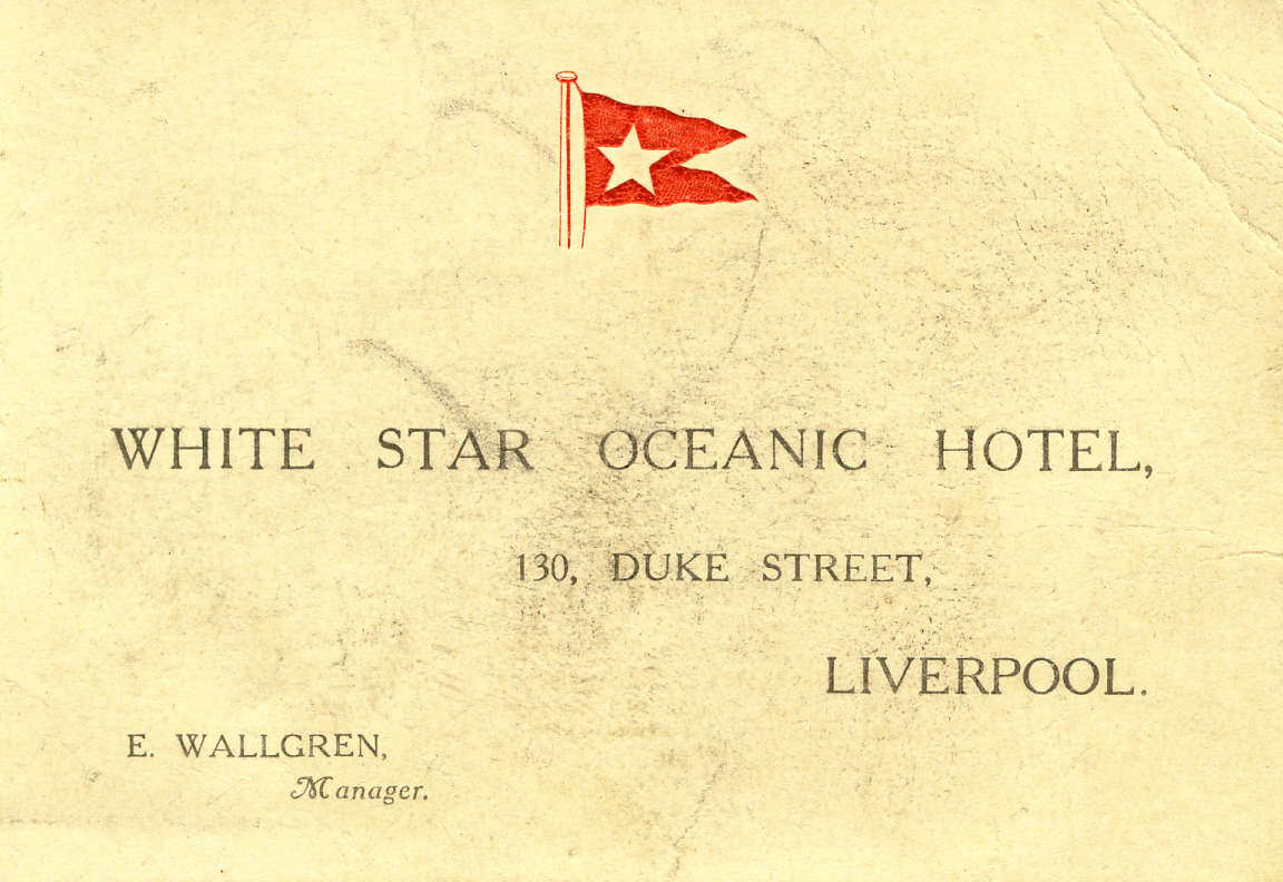 1922 Matin kortti, Liverpool