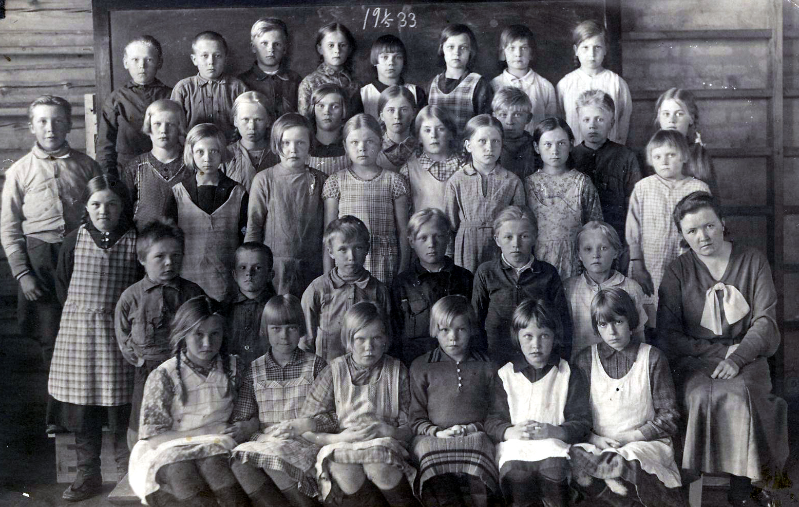 1933 Niemisen luokkakuva