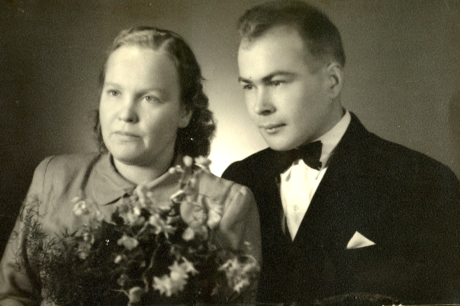 1949 Vihkikuva Selm ja Vilho