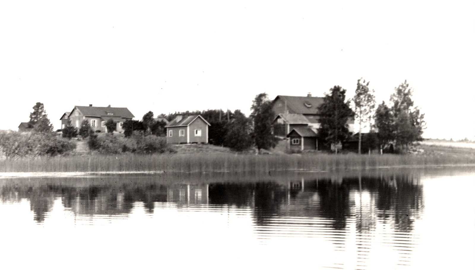 1953 Jokiniemi järveltä päin
