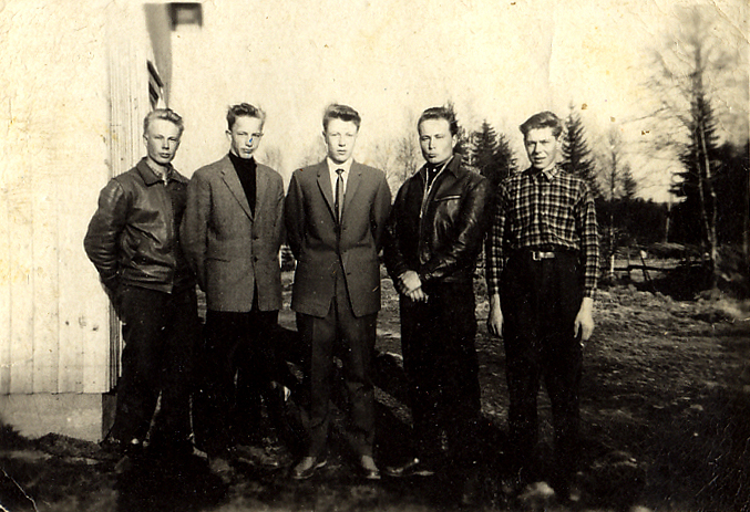 1962 Erkki Tarvainen, Kauko Kauhanen, Einari Vidgren, Osamo Tarvainen ja Olavi Kauppinen