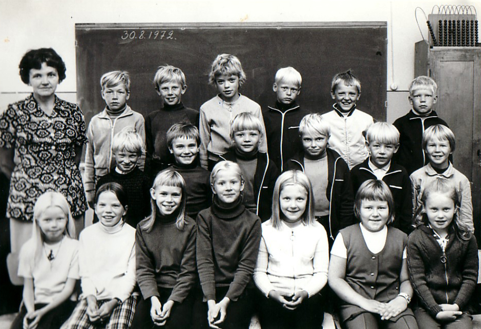 1972 Elokuun 30 otettu koulukuva