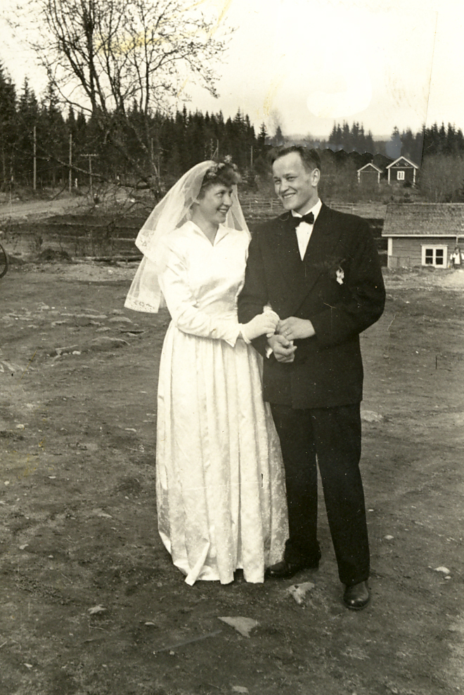 1950 Elsa ja Olavi Kauppisen hääkuva