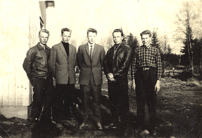 1962 Erkki, Kake, Einari, Osmo ja Olavi