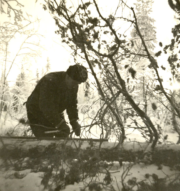 1960 Onni metsätöissä