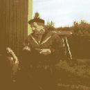 1970 Eino 3,5 kg painoisen lahnan kanssa border=