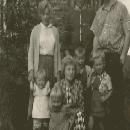 1960 Maija ja Onni, Annikki ja Pentti, Asta, Ritva, 
Risto ja Kari border=