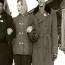 1955 Kettunen Aake, Eeva, Yrjö Kauppilanmäen Nuorisoseuran talolla