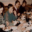 1997 Talkoomiehet ruokailemassa Osuuspankin kabinetissa